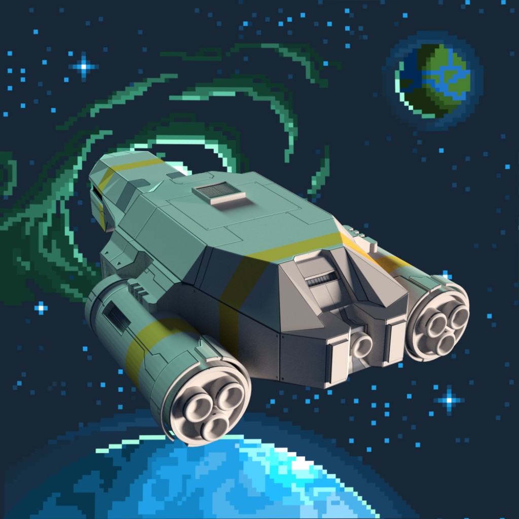 Kestrel Spaceship (faster than light) preview image 2